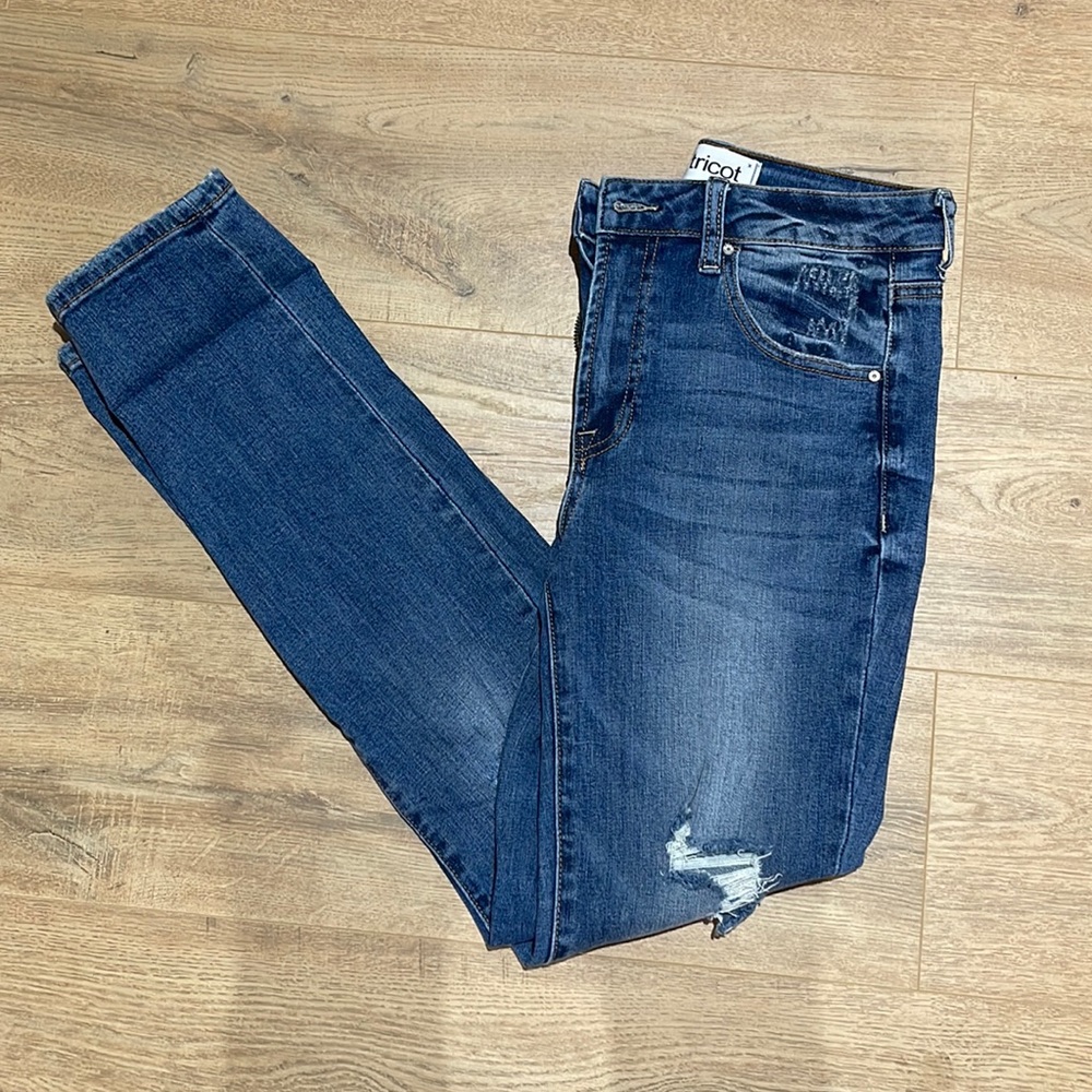 Tricot Distressed Jeans